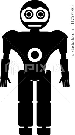 Illustration of Robot Icon in Flat Style. Illustration of Children Toy Illustration of Robot Icon in Flat Style. Illustration of Children Toy 112575402