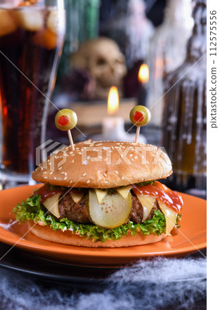 Halloween Monster Burger Halloween Monster Burger 112575556