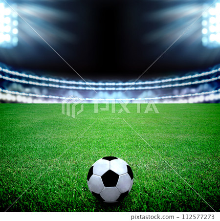 soccer field and the bright lights 112577273