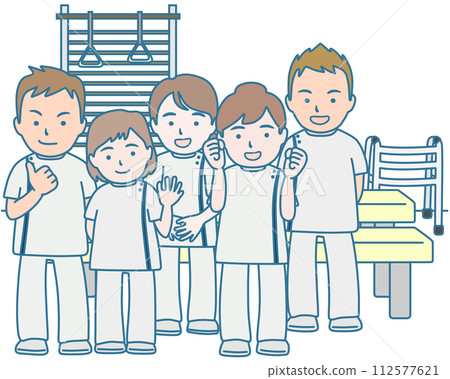 rehabilitation room staff 112577621