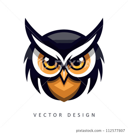 AI-generated content. owl minimalist elegant vector design isolated illustration 112577807