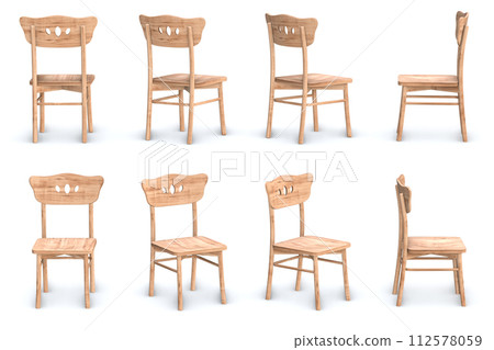 Wooden Chair Set Wooden Chair Set 112578059