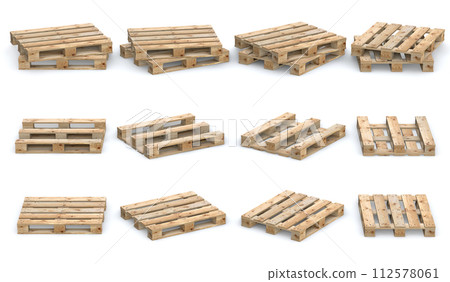 Wooden Pallet Set 112578061