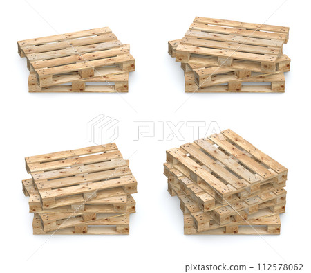 Wooden Pallet Set 112578062