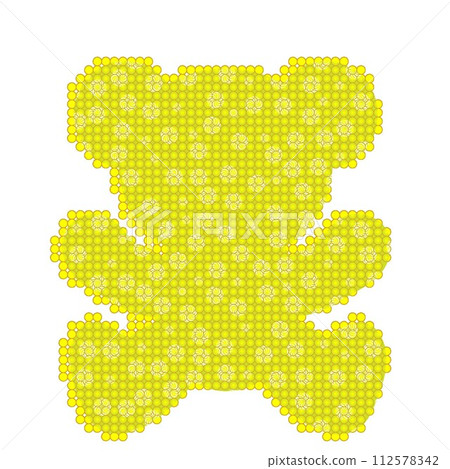 Teddy bear type illustration Teddy bear type illustration 112578342