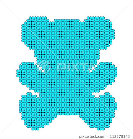 Teddy bear type illustration Teddy bear type illustration 112578343