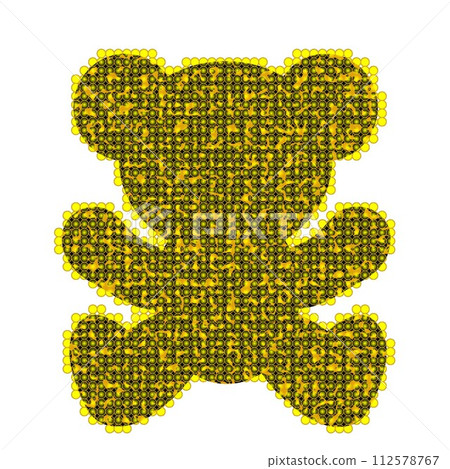 Teddy bear type illustration Teddy bear type illustration 112578767
