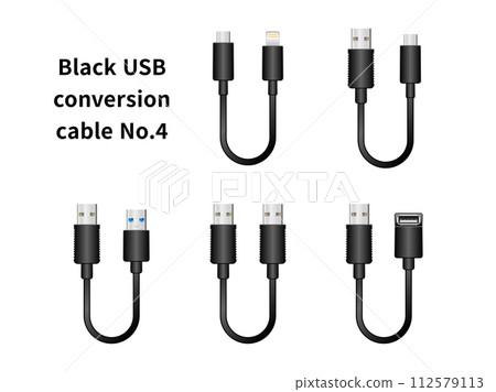 黑色USB轉換線No.4 黑色USB轉換線No.4 112579113