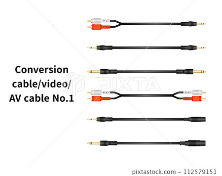 Conversion cable/video/AV cable No.1 Conversion cable/video/AV cable No.1 112579151