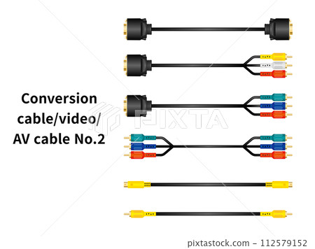 Conversion cable/video/AV cable No.2 Conversion cable/video/AV cable No.2 112579152