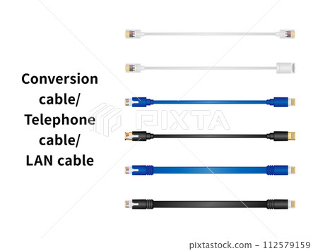 Conversion cable/modular/telephone cable and LAN cable Conversion cable/modular/telephone cable and LAN cable 112579159