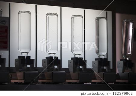 Industrial works, automated food and beverage production. Glass products. Beverage bottles. Technological work at the plant. 112579962