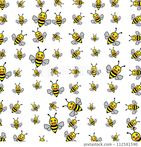 vector bee background 112581590
