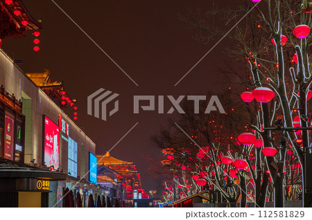 中國,西安市,唐朝城 中國,西安市,唐朝城 112581829