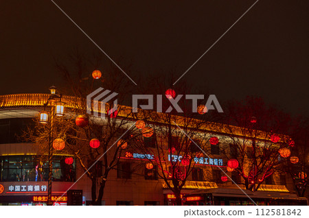 中國,西安市,唐朝城 中國,西安市,唐朝城 112581842