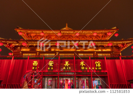 中國,西安市,唐朝城 中國,西安市,唐朝城 112581853
