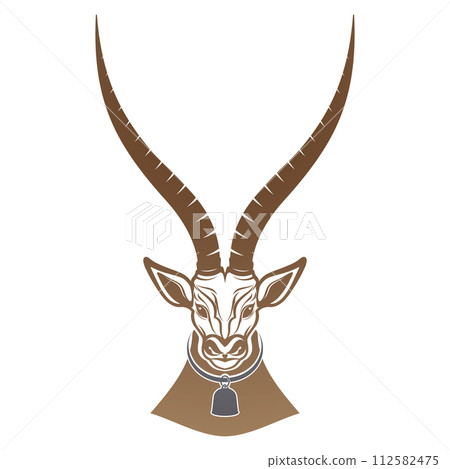 antelope logo vector illustrations design icon logo 112582475