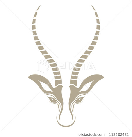 antelope logo vector illustrations design icon logo 112582481