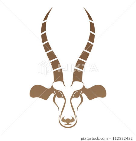 antelope logo vector illustrations design icon logo 112582482