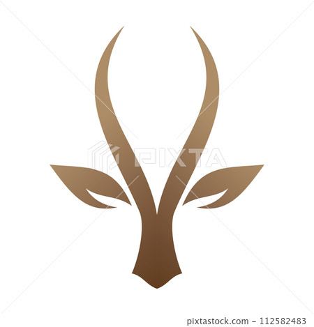 antelope logo vector illustrations design icon logo 112582483