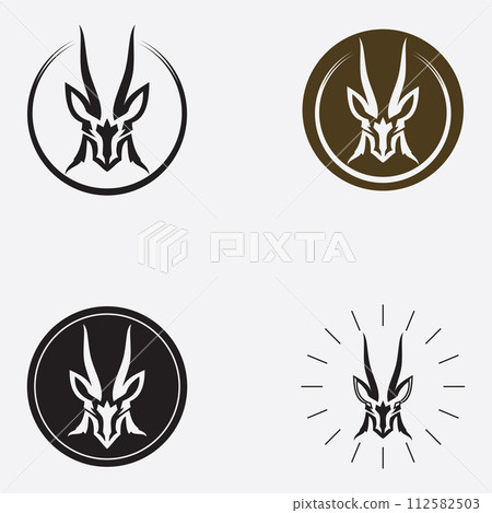 antelope logo vector illustrations design icon logo 112582503
