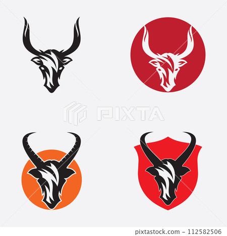 antelope logo vector illustrations design icon logo 112582506