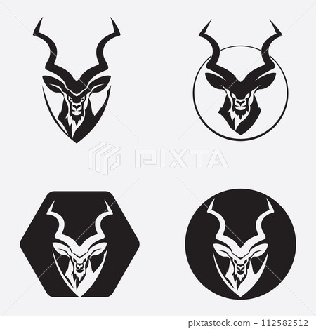 antelope logo vector illustrations design icon logo antelope logo vector illustrations design icon logo 112582512