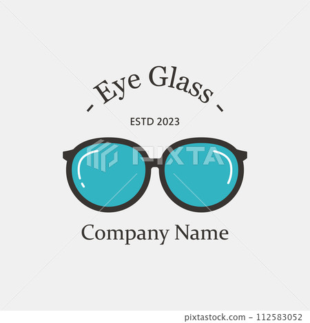Vector Illustration Glasses Logo Template Vector Illustration Glasses Logo Template 112583052