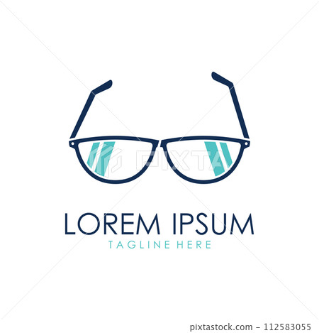 Vector Illustration Glasses Logo Template 112583055