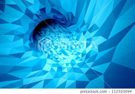 Abstract low polygonal background in blue toned. 112583094