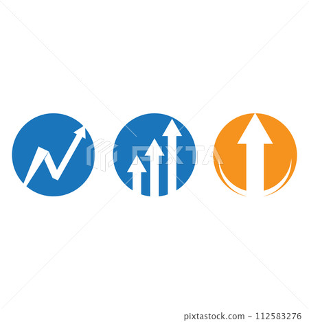 Arrow ilustration logo vector template Arrow ilustration logo vector template 112583276