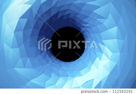 Abstract low polygonal background in blue toned. 112583291