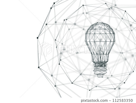 Light bulb and concept of ideas and technological advances. 112583350