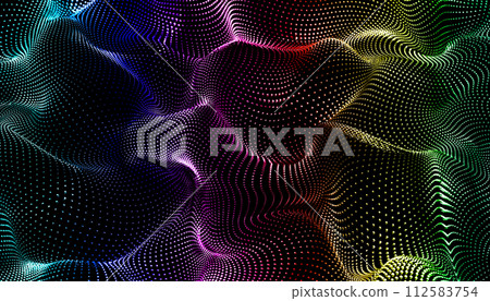 Abstract multicolored background. Music waves style.3d illustration. Abstract multicolored background. Music waves style.3d illustration. 112583754