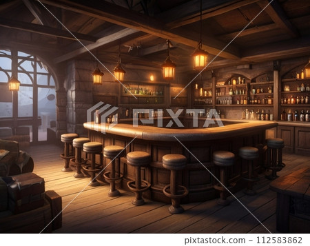 [RPG風格的背景] 易於用作遊戲、小說、插圖、ZOOM等背景的幻想背景。 112583862