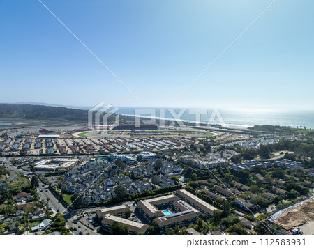 Aerial view of Solana Beach Town, San Diego, California USA Aerial view of Solana Beach Town, San Diego, California USA 112583931