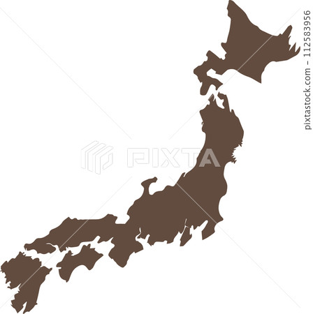 Map of Japan  112583956