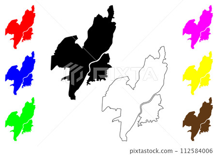 Orsha city (Republic of Belarus) map vector illustration, scribble sketch Orsha map Orsha city (Republic of Belarus) map vector illustration, scribble sketch Orsha map 112584006