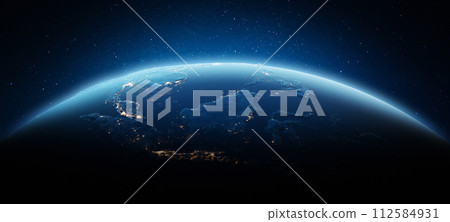 Indonesia islands city lights 112584931