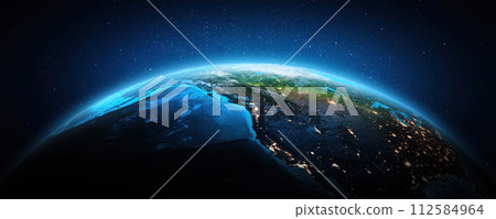 West America, USA from space West America, USA from space 112584964