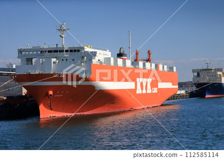 Cargo ship at anchor (Ariake, Koto-ku, Tokyo) Cargo ship at anchor (Ariake, Koto-ku, Tokyo) 112585114