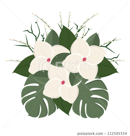 Colored flowers Spring season Vector Colored flowers Spring season Vector 112585554
