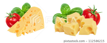 piece of cheese isolated on white background with full depth of field piece of cheese isolated on white background with full depth of field 112586215