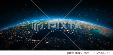 Black sea from space 112586252