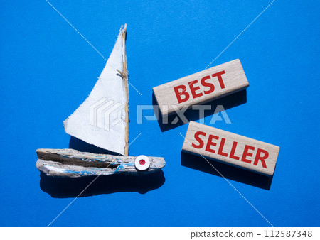 Back Taxes symbol. Concept word Back Taxes on wooden blocks. Beautiful blue background with boat. Business and Back Taxes concept. Copy space 112587348