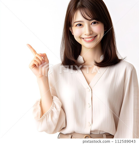 Here it is! A woman pointing (generated AI image) Here it is! A woman pointing (generated AI image) 112589043