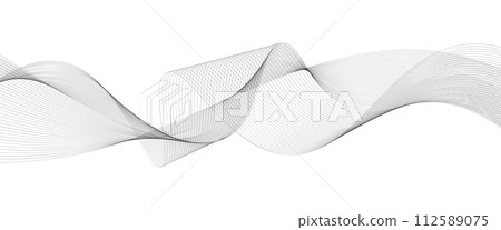 black and white wavy stripes background. Vector illustration black and white wavy stripes background. Vector illustration 112589075