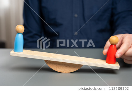The opponent gains an advantage. Opponent gets a favor in victory. Not fair play. Bet on red. Decide who wins the dispute. Political struggle. 112589302