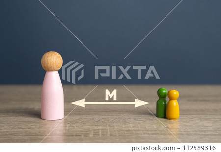 Stay away from children by court order. Mother has been deprived of parental rights to her kids. Legal ruling limiting an contact with children, often due to safety concerns. Maintaining a distance 112589316