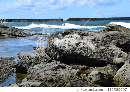 Scenery around Kamo Coast Shonai Beach, Yamagata Prefecture 112589607